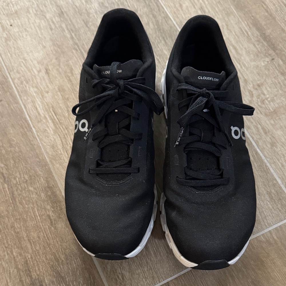 On Running Black and White Sneakers